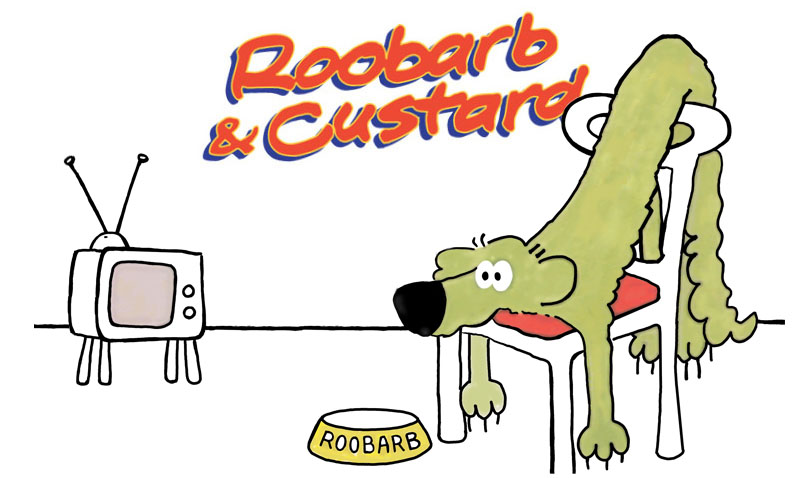 Roobarb and Custard; retro 70's classic animation from the BBC and now screening on Channel Five