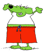 Chubby Roobarb the dog gets in shape
